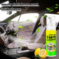 Espuma limpiadora de interiores de coche - Salpicadero de coche, asiento, moqueta, limpiador de tapicería, detalles interiores de automóviles en spray, limpiador de vinilo de cuero