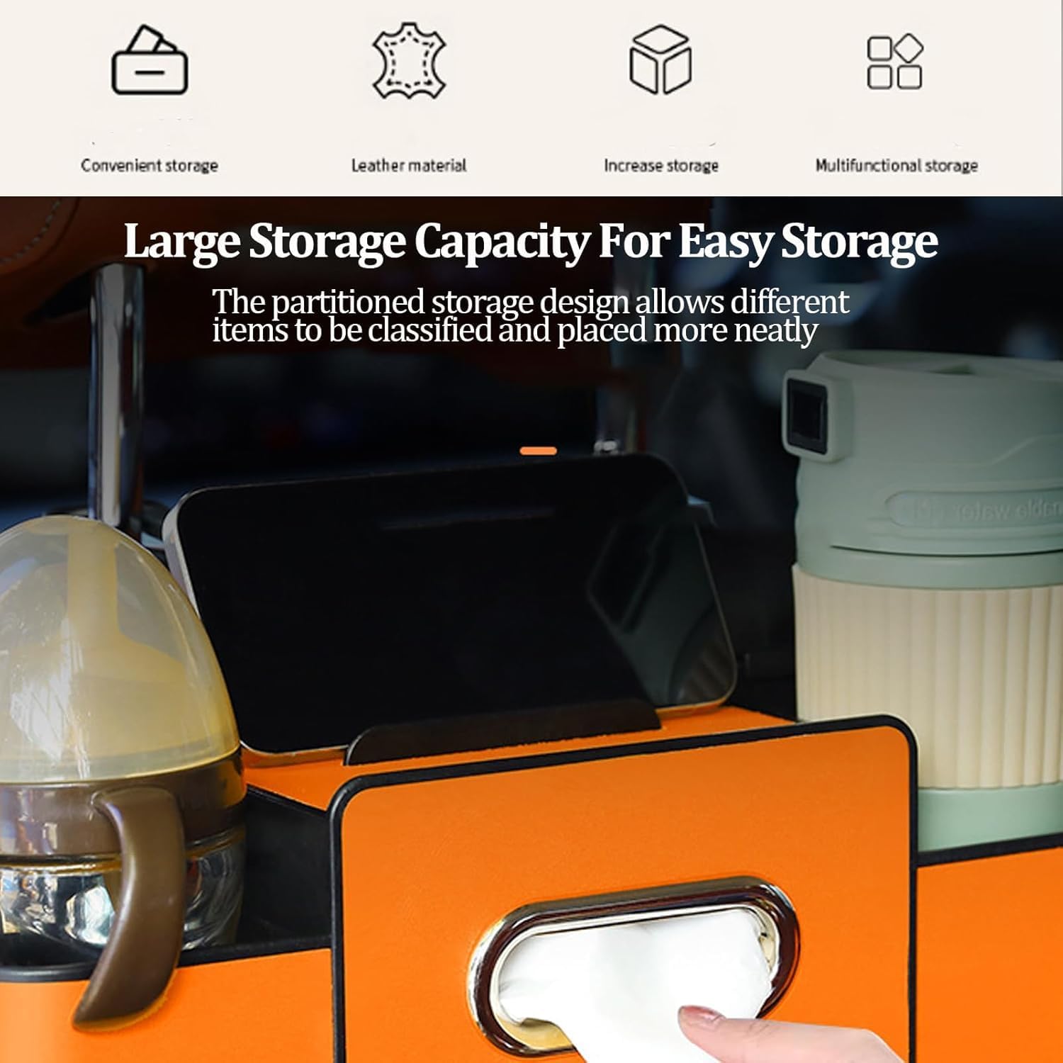 Car Seat Organizer Premium – Organizador de Asiento para Choferes de Uber